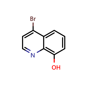 Chemical structure of 4-bromoquinolin-8-ol , CAS 139399-63-6, AChemBlock O31710