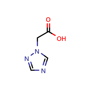 Chemical structure of 2-(1H-1,2,4-triazol-1-yl)acetic acid , CAS 28711-29-7, AChemBlock O31828