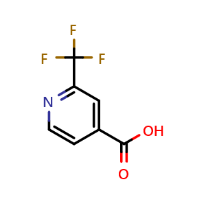 Chemical structure of 2-(trifluoromethyl)pyridine-4-carboxylic acid , CAS 131747-41-6, AChemBlock O31859