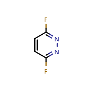 Chemical structure of 3,6-difluoropyridazine , CAS 33097-39-1, AChemBlock O31862
