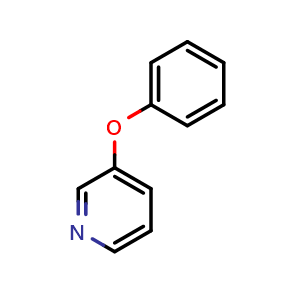 Chemical structure of 3-phenoxypyridine , CAS 2176-45-6, AChemBlock O31875
