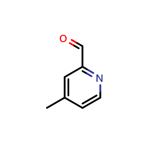 Chemical structure of 4-methylpyridine-2-carbaldehyde , CAS 53547-60-7, AChemBlock O31911