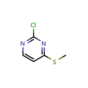 Chemical structure of 2-chloro-4-(methylthio)pyrimidine , CAS 49844-93-1, AChemBlock O31924