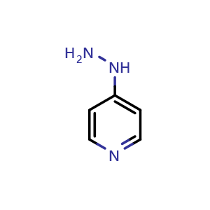 Chemical structure of 2-(Pyridin-4-yl)hydrazine , CAS 27256-91-3, AChemBlock O31964