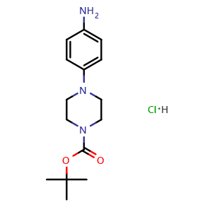 tert-butyl 4-(4-aminophenyl)piperazine-1-carboxylate hydrochloride
