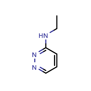Chemical structure of N-ethylpyridazin-3-amine , CAS 68588-38-5, AChemBlock O31986
