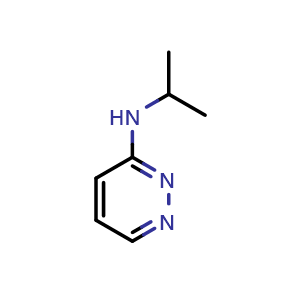 Chemical structure of N-Isopropylpyridazin-3-amine , CAS 1248509-73-0, AChemBlock O31988