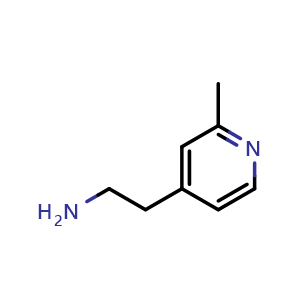 Chemical structure of 2-(2-methylpyridin-4-yl)ethanamine , CAS 625438-03-1, AChemBlock O31989