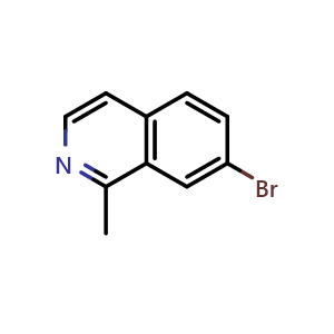 Chemical structure of 7-bromo-1-methylisoquinoline , CAS 1416713-61-5, AChemBlock O31996
