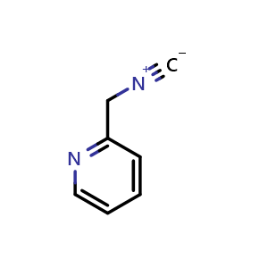 Chemical structure of 2-(isocyanomethyl)pyridine , CAS 60148-13-2, AChemBlock O32008