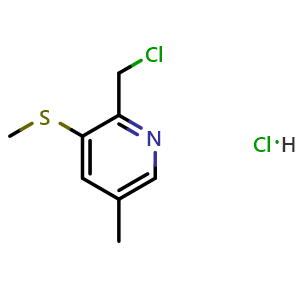 2-(chloromethyl)-5-methyl-3-(methylthio)pyridine hydrochloride