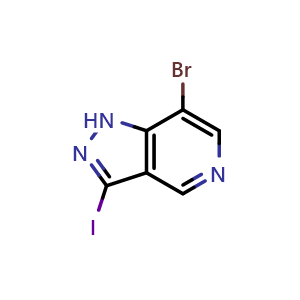 7-bromo-3-iodo-1H-pyrazolo[4,3-c]pyridine
