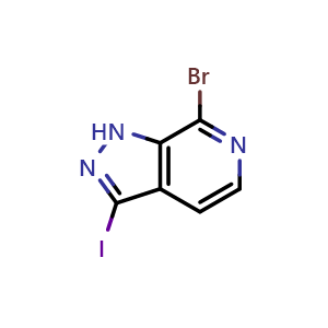 7-bromo-3-iodo-1H-pyrazolo[3,4-c]pyridine