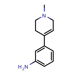 3-(1,2,3,6-tetrahydro-1-methylpyridin-4-yl)benzenamine