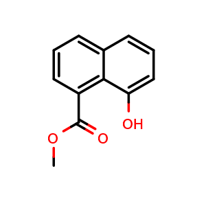 Chemical structure of Methyl 8-hydroxy-1-naphthoate , CAS 5247-86-9, AChemBlock O32231