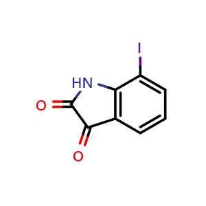 Chemical structure of 7-Iodoisatin , CAS 20780-78-3, AChemBlock O32269