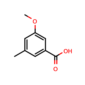 Chemical structure of 3-Methoxy-5-methylbenzoic acid , CAS 62089-34-3, AChemBlock O32298