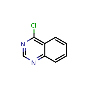 Chemical structure of 4-Chloroquinazoline , CAS 5190-68-1, AChemBlock O32308