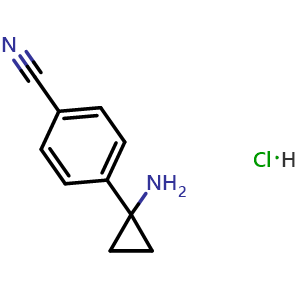 4-(1-Aminocyclopropyl)benzonitrile hydrochloride