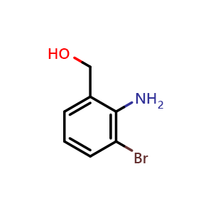 Chemical structure of (2-Amino-3-bromophenyl)methanol , CAS 397323-70-5, AChemBlock O32343