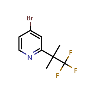 4-Bromo-2-(1,1,1-trifluoro-2-methylpropan-2-yl)pyridine