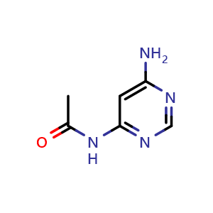 Chemical structure of N-(6-Aminopyrimidin-4-yl)acetamide , CAS 89533-23-3, AChemBlock O32446
