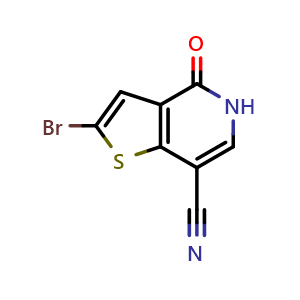 2-Bromo-4-oxo-4,5-dihydrothieno[3,2-c]pyridine-7-carbonitrile