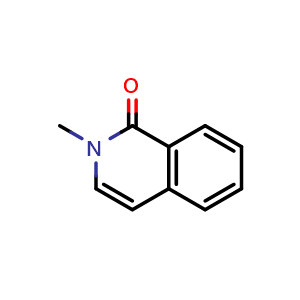 Chemical structure of 2-Methylisoquinolin-1(2H)-one , CAS 4594-71-2, AChemBlock O32530