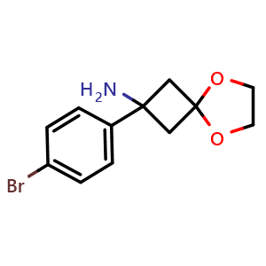 2-(4-Bromophenyl)-5,8-dioxaspiro[3.4]octan-2-amine