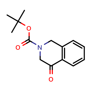 Chemical structure of tert-Butyl 4-oxo-1,2,3,4-tetrahydroisoquinoline-2-carboxylate , CAS 1134327-89-1, AChemBlock O32617