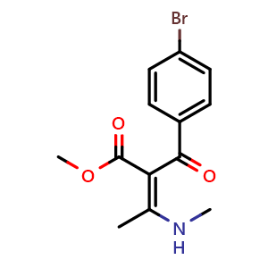 Methyl 2-(4-bromobenzoyl)-3-(methylamino)but-2-enoate
