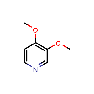Chemical structure of 3,4-Dimethoxypyridine , CAS 109613-93-6, AChemBlock O32932