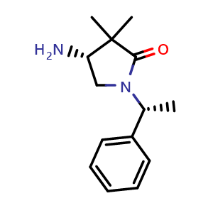 (4r)-4-amino-3,3-dimethyl-1-[(1r)-1-phenylethyl]pyrrolidin-2-one