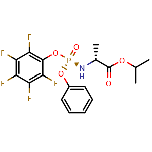 N-[(R)-(2,3,4,5,6-pentafluorophenoxy)phenoxyphosphinyl]-1-methylethyl ester-D-Alanine