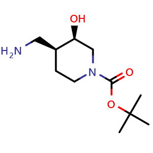 tert-butyl (3R,4S)-4-(aminomethyl)-3-hydroxypiperidine-1-carboxylate
