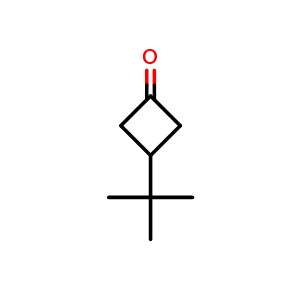 Chemical structure of 3-tert-Butylcyclobutanone , CAS 20614-90-8, AChemBlock O33223
