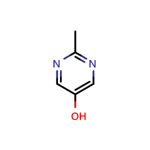 Chemical structure of 2-methylpyrimidin-5-ol , CAS 35231-56-2, AChemBlock O33295