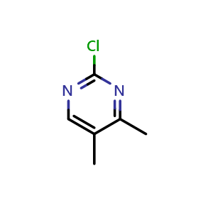 Chemical structure of 2-chloro-4,5-dimethylpyrimidine , CAS 34916-68-2, AChemBlock O33505
