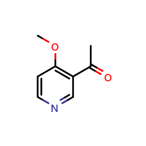 Chemical structure of 1-(4-methoxypyridin-3-yl)ethan-1-one , CAS 191725-82-3, AChemBlock O33511