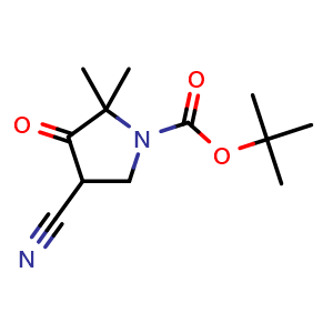tert-butyl 4-cyano-2,2-dimethyl-3-oxopyrrolidine-1-carboxylate