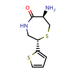 (2S,6R)-6-amino-2-(thiophen-2-yl)-1,4-thiazepan-5-one
