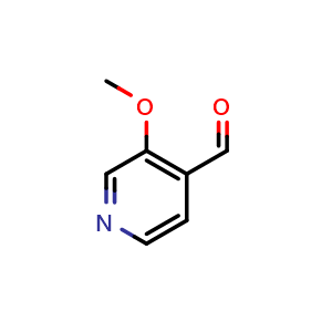 Chemical structure of 3-methoxypyridine-4-carbaldehyde , CAS 1849-52-1, AChemBlock O33532