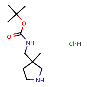 tert-butyl N-[(3-methylpyrrolidin-3-yl)methyl]carbamate hydrochloride