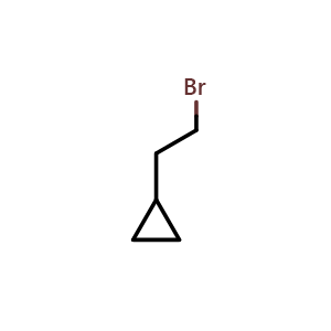Chemical structure of (2-Bromoethyl)cyclopropane , CAS 36982-56-6, AChemBlock O33551