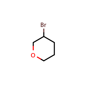 Chemical structure of 3-bromooxane , CAS 13047-01-3, AChemBlock O33555