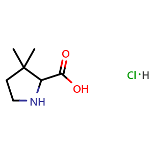 3,3-dimethylpyrrolidine-2-carboxylic acid hydrochloride