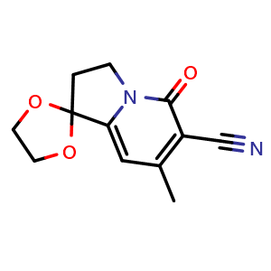 7-Methyl-5-oxo-2,3-dihydro-5H-spiro[indolizine-1,2'-[1,3]dioxolane]-6-carbonitrile