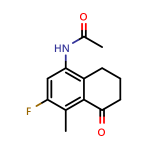 N-(3-Fluoro-4-methyl-5-oxo-5,6,7,8-tetrahydronaphthalen-1-yl)acetamide