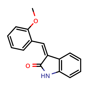 Chemical structure of SU 5214 , CAS 186611-04-1, AChemBlock O33699