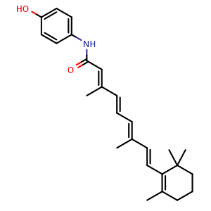 Chemical structure of Fenretinide , CAS 65646-68-6, AChemBlock O33734